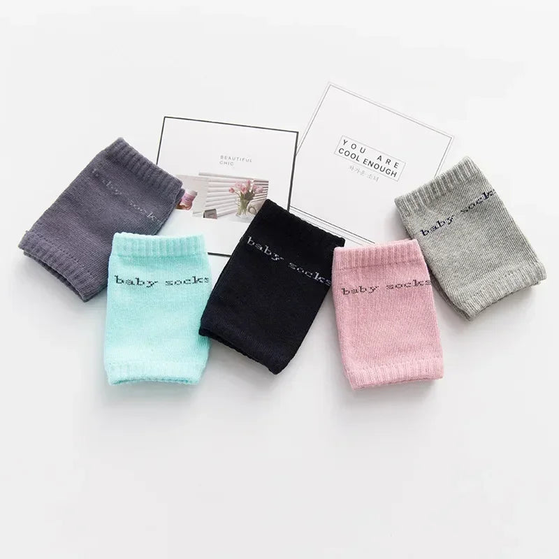 1-3Years Cotton Baby Crawl Protector Anti Slip Knee Pads