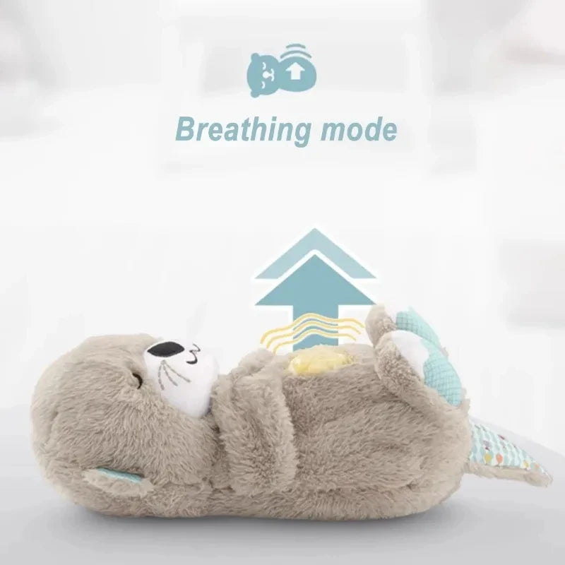Breathing Bear Baby Soothing Otter Plush Doll