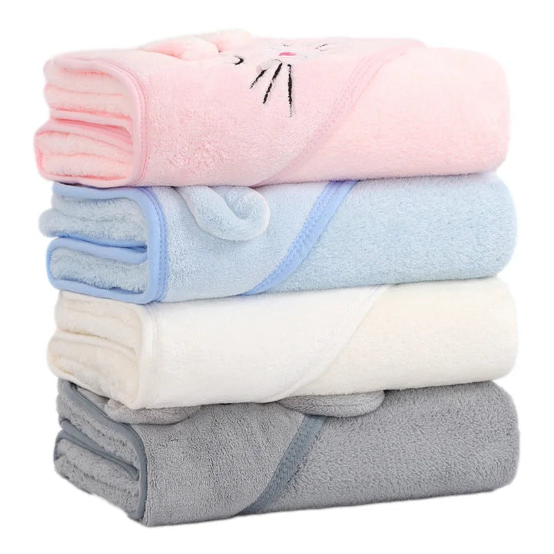 Soft Hooded Baby Bath Towels