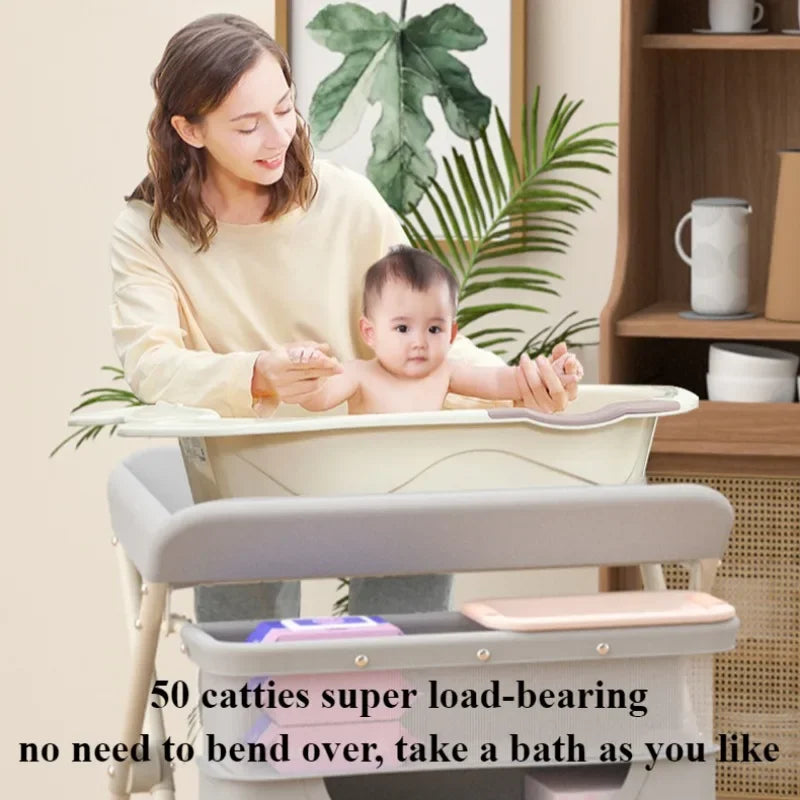 Foldable Diaper Changing Table with Drying Rack