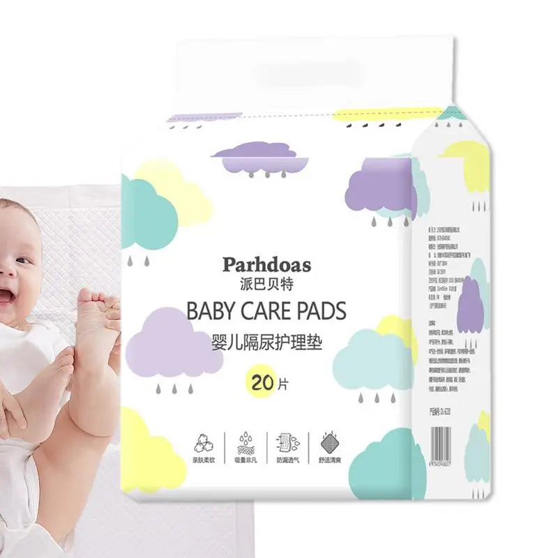 Baby Changing Pad Waterproof Ultra Soft Diaper Pads 20PCS Portable Lightweight Baby Travel Gear For Home Travel Comfort And