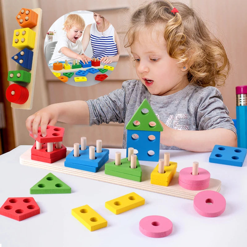 Educational Geometric Shape Puzzle Toys
