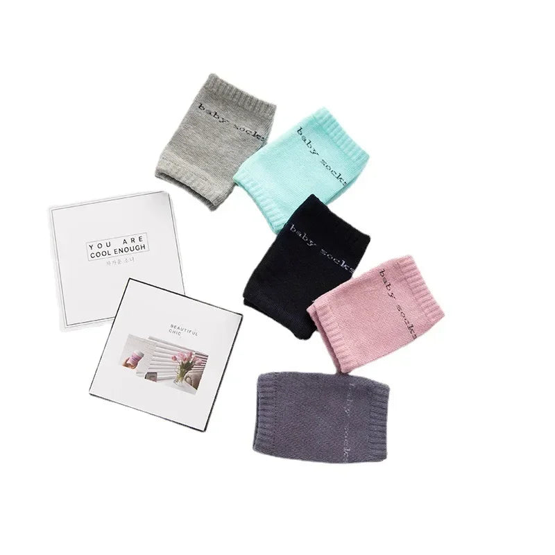 1-3Years Cotton Baby Crawl Protector Anti Slip Knee Pads