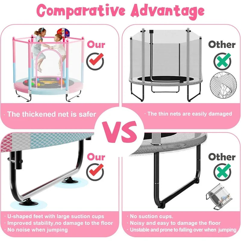 60" Trampoline for Kids