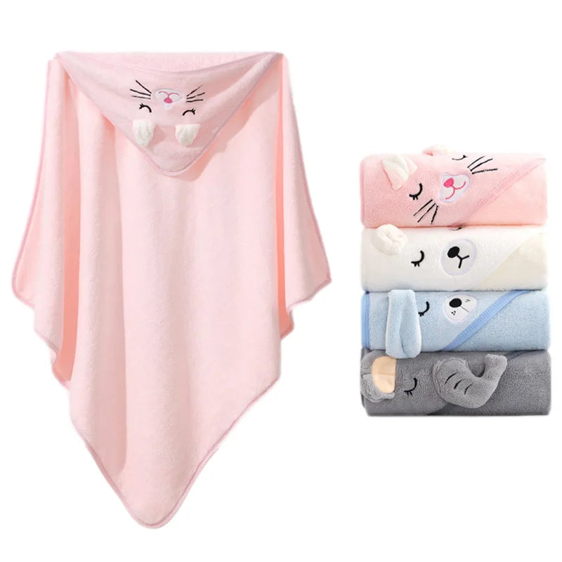 Soft Hooded Baby Bath Towels